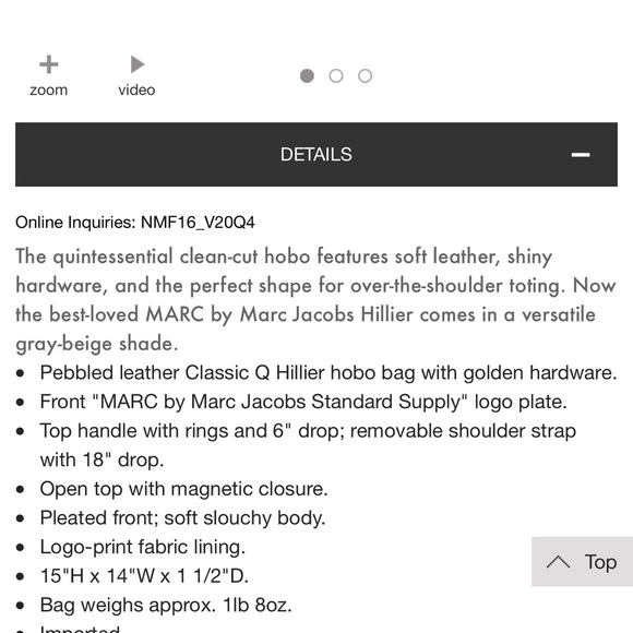 Marc by Marc Jacobs Hillier Hobo - Picture 7 of 8